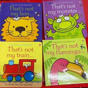 Usborne “that’s not my…” Interactive lift the flap touch and feel board books